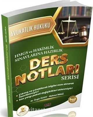 HUKAL HMGS-Hakimlik Avukatlık Hukuku Ders Notları