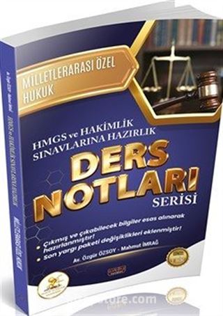HUKAL HMGS-Hakimlik Milletlerarası Özel Hukuk Ders Notları