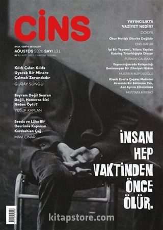 Cins Aylık Kültür Dergisi Sayı:131 Ağustos 2026