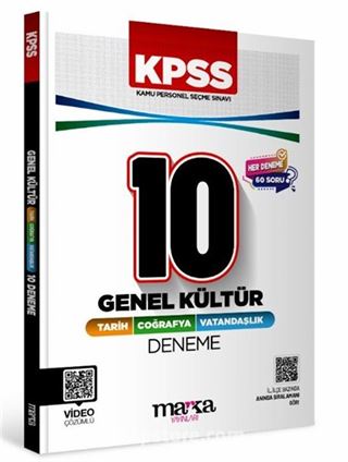 KPSS Genel Kültür 10'lu Deneme Tamamı Video Çözümlü (Vatandaşlık - Coğrafya - Tarih)