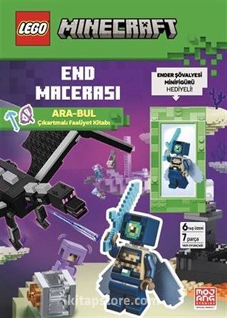 Lego Mınecraft End Macerası Ara-Bul Çıkartmalı Faaliyet Kitabı (Ender Şövalyesi Minifügür Hediyeli)