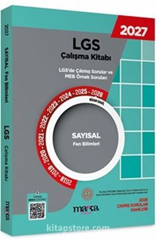 2027 MEB LGS Sayısal Fen Bilimleri Çalışma Kitabı Çıkmış Sorular ve Örnek Sorular Video Çözümlü