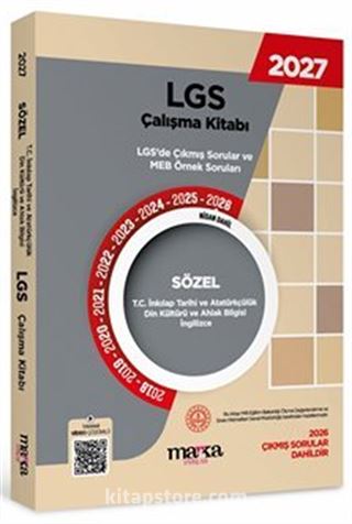 2027 MEB LGS Sözel İnkılap Tarihi Çalışma Kitabı Çıkmış Sorular ve Örnek Sorular Video Çözümlü