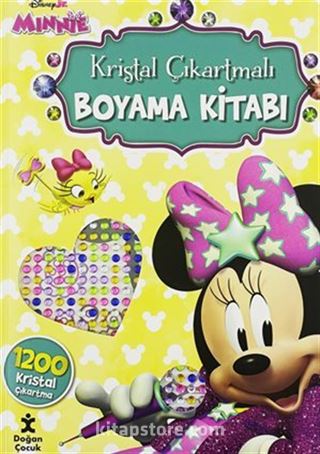 Disney Minnie Kristal Çıkartmalı Boyama Kitabı