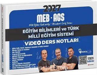 2027 MEB-AGS Eğitim Bilimleri ve Türk Milli Eğitim Sistemi Video Ders Notları