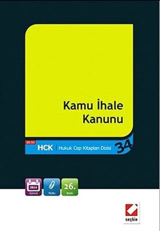 Kamu İhale Kanunu (Hukuk Cep Kitapları 34)