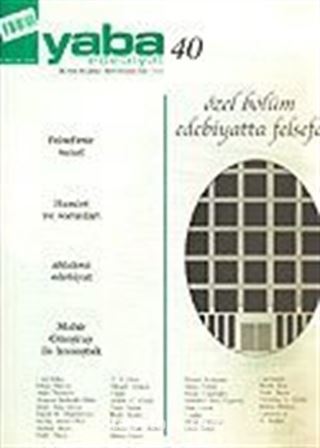 Yaba Edebiyat Sayı: 40 Mayıs-Haziran 2006