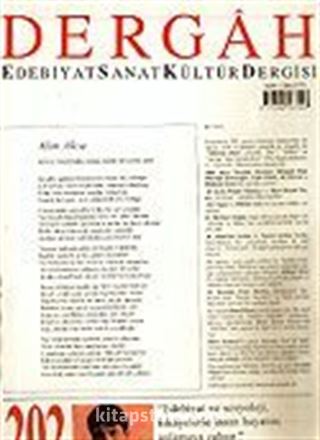 Dergah Edebiyat Sanat Kültür Dergisi / Aralık, Sayı 202, Cilt XVII
