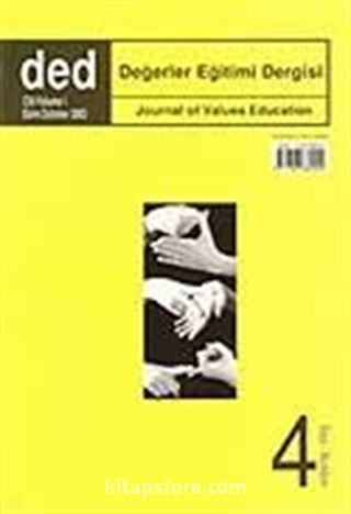 Değerler Eğitimi Dergisi 4. Sayı