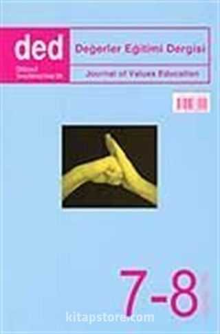 Değerler Eğitimi Dergisi 7-8 Sayı