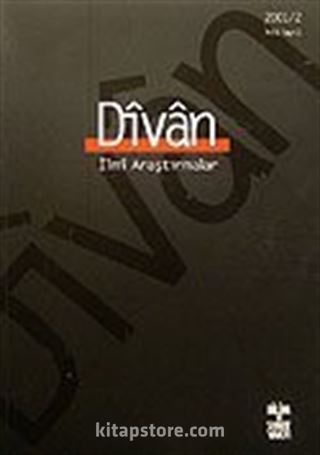 Divan/ İlmi Araştırmalar Yıl 6, Sayı 11/2001/2