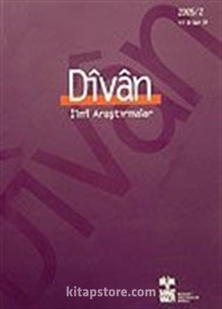 Divan/ İlmi Araştırmalar Sayı:19/Yıl:10/2005/2