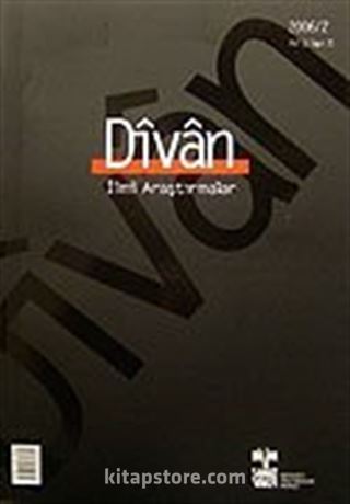Divan/ İlmi Araştırmalar Sayı:21/Yıl:11/2006/2