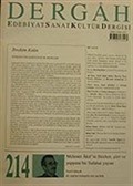Aralık 2007, Sayı 214, Cilt XVIII / Dergah Edebiyat Sanat Kültür Dergisi